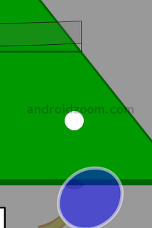 A game of 3D Ping Pong seen from behind the paddle